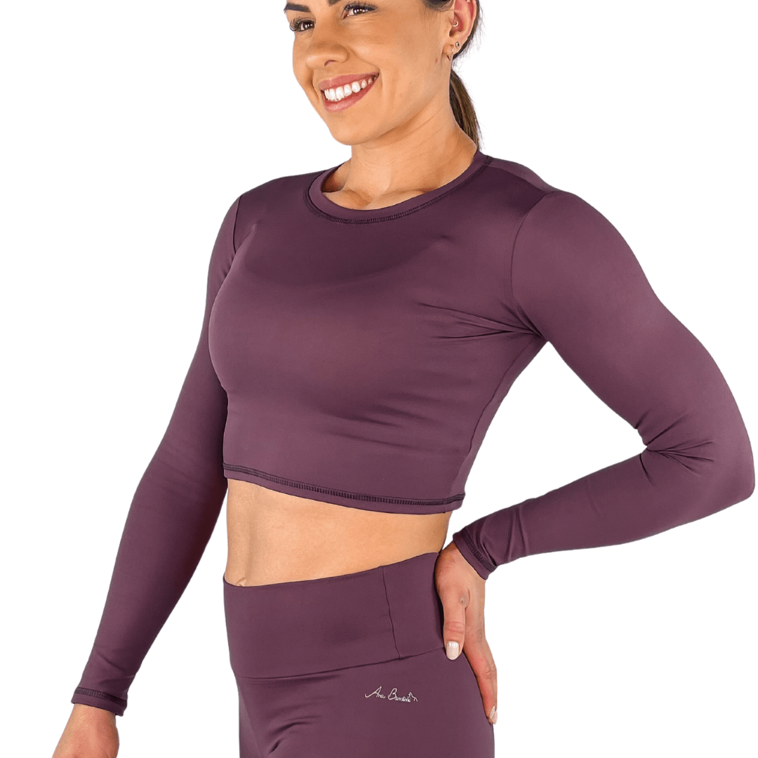 BLUSA CROPPED ANA - EBANO - P